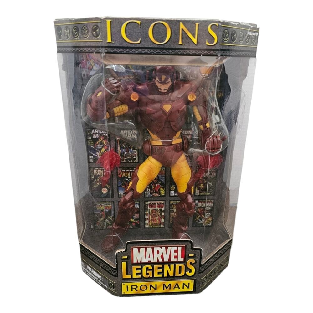 Marvel Legends‎ Icons Iron Man Unmasked Tony Stark ToyBiz 2006 New!!